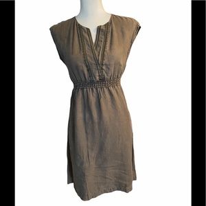 Relax by Tommy Bahama Olive linen Dress Size XXS